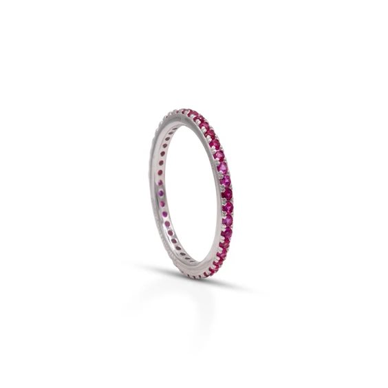 Anneau Dilvdò Femme Eternity in Argent Zircone ANLVBR1-10 - ANLVBR1-10